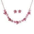 Cring Coco Necklace for Party Wedding Women's Trendy Zinc Alloy Flower Choker Chain Statement Necklaces Silver Color Jewelry. 