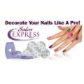 Saloon Express Nail Art Stamping Kit For Women - Purple. 