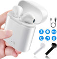i7s TWS Twins High Quality Wireless Bluetooth Earbuds with Charging Dock. 