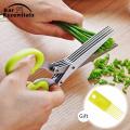 Vegetable & Fruit Cutter With 5 Layer Scissors Kitchen Utensils. 