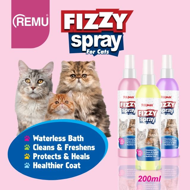 Remu - Fizzy Spray For Cat - 200 ml