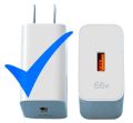 66w Fast Charger | 66w power bank | 66w Charger Compatible For All Android Mobiles Huawei P30, Mi 10T Tecno Camon 19 Neo, One 9 Plue,Tecno Pova 5 , Huawei P30. 