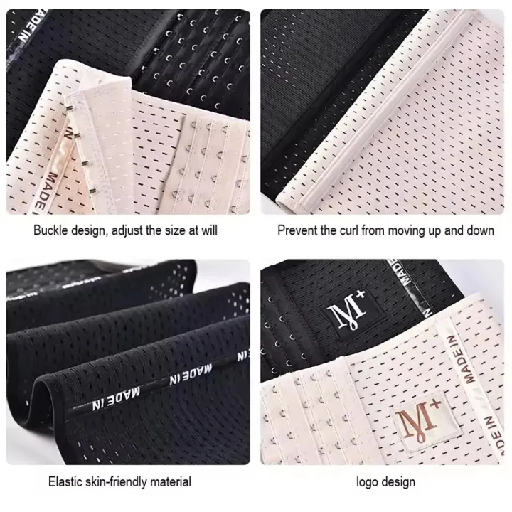 Women's%20Breathable%20Waist%20Shaper%20Trainer%20Tummy%20Slim%20Shapewear%20Corset%20Girdle%20Postpartum%20Belly%20Fat%20Control%20wrap%20Belt%20for%20Gym%20Exercise%20Body%20Shaper%20with%20Adjustable%20Hooks%20-%20Image%204