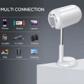 TS-6 YJMOYE PORTABLE PROJECTOR 2GB+16GB ANDROID11.0 SMART HD 4K MINI PROJECTORS GIMBAL COMES WITH HIDDEN LIFT. 