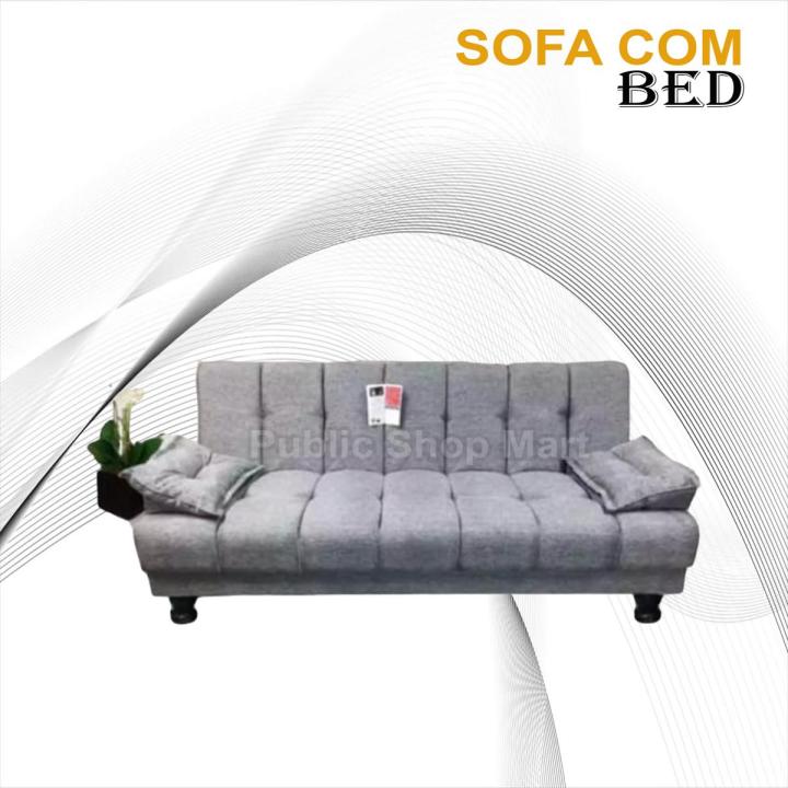 Costumize AKZ Collection 3 Seater Sofa Cum Bed Imported Jute Fabric Silver Colour Armless Compact Living Spaces, Dorms, Guest Rooms, Apartments, Offices,