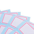 Self Adhesive Label 12Sheets Blank Sticker Note Bar Sticky Writable Name Sticker XINZE. 
