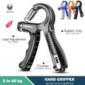 Histro Automatic Counting Hand Gripper Adjustable Resistance Automatic Counting Non-Slip Hand Grip Strength Trainer Fingers Wrist Forearm Exerciser Workout Gear Home Gym Exercise Equipment   Hand Gripper 5-60KG  Automatic  Non-Slip hand strengthen. 