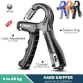 Histro Automatic Counting Hand Gripper Adjustable Resistance Automatic Counting Non-Slip Hand Grip Strength Trainer Fingers Wrist Forearm Exerciser Workout Gear Home Gym Exercise Equipment   Hand Gripper 5-60KG  Automatic  Non-Slip hand strengthen. 