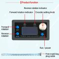 42 57 Stepper Motor Controller Positive Reverse Angle Pulse Speed Control Board Programmable PLC Serial Communication. 