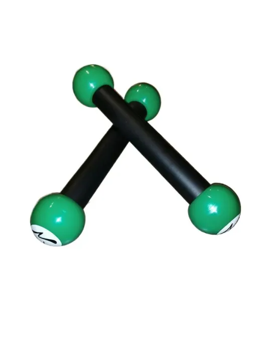 Zumba Toning Sticks Set of 2 Green & White Shaker Workout Weights 1 LB