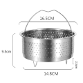Stainless Steel Steamer Basket for Instant Cooker with Handle Pressure Cooker Rice Steamer. 