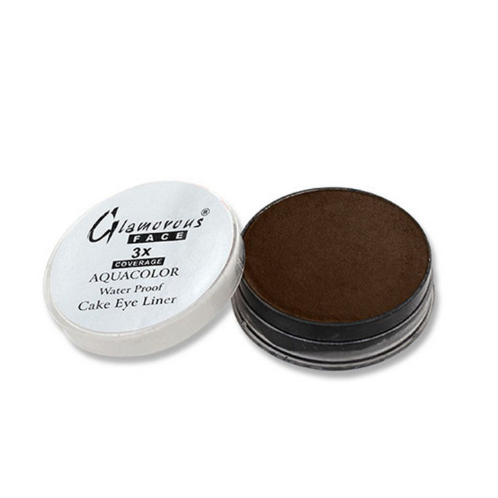 Glamorous Face Cake Eyeliner, Lasting Drama Cake Eye Liner, Blackest ...