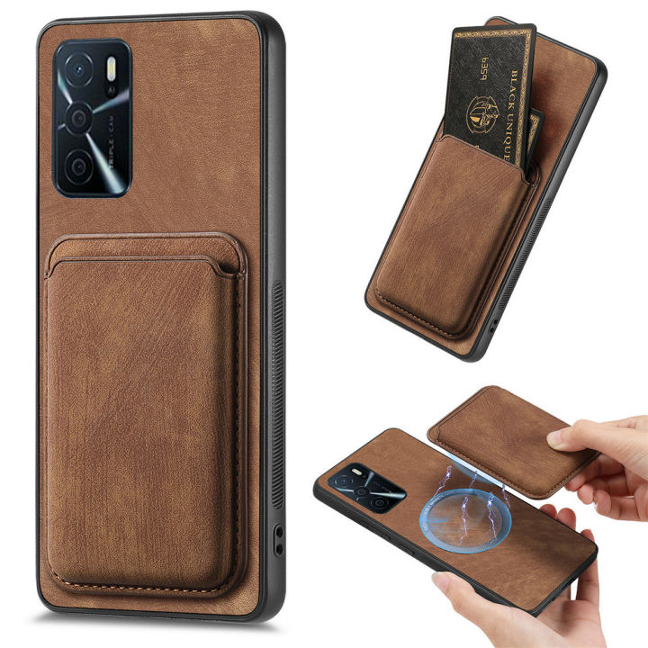 For OPPO A98 A79 A78 A58 5G Case 2IN1 Removable Magsafe Leather Back Cover For OPPO A18 A38 A 79 58 78 54 16 A74 A54S A16S Funda