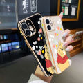 chenyyka For Huawei Y7A Case Thin New Design Side Edge Square Phone Cases Aesthetic Cartoon Winnie The Pooh Pattern Plating Silicone Casing Full Back Cover Camera Protection Shockproof Softcase. 
