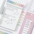 （1 Pack of 200） Sticky Notes Color Classification Index Stickers Loose-leaf, Bookmarks, Ruler Multi-functional Student Stationery European Retro Labels. 