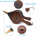 Wood Air Blower, Fireplace Bellows, Hand Bellow Pump, Wooden Fireplace Bellows Cast Nozzle with Hanging Cord, Air Bellow Blower, for BBQ, Outdoor Camping, Fireplace, Barbecue Grill. 