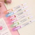 Designer Linear Roller Curve Highlighter Pens Set, 3 Colored Cute Outline Curve Highlighters Pens, Cool Pens For Kids And Adults, Highlighter Pens For Study, Book, Drawing. 