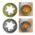 Candle Topper Professional Home Decor Even Burning Alloy Jar Candle Cover. 