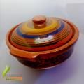 clay karahi large beautiful design healthy cooking. 