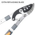 Extendable Anvil Loppers Tree Trimmer with Compound Action,Chops Thick Branch Ease,27-41''Telescopic Heavy Duty Branch Cutter,2 inch Clean Cut Capacity. 