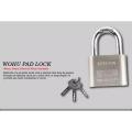 ORIGINAL WOHU STEEL STANDARD SHACKLE PAD LOCK WITH 4 WORKING KEYS 40MM. 