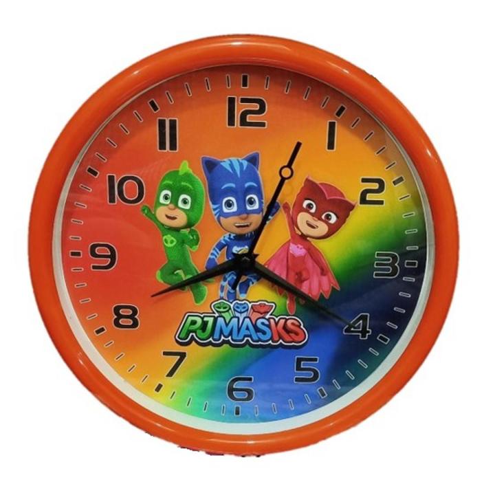 Wall Clock For Kids Room PJ Mask Character Design