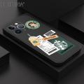 Hontinga for iPhone 13 Pro Case New Starbucks Order Phone Case Original Square Liquid Silicone Cases Full Cover Camera Shockproof Protection Case. 