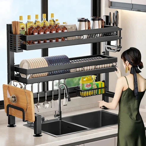 Dish%20Drying%20Rack%20Over%20Sink%20Kitchen%20Storage%20Shelf%20Counter-top%20Space%20Saver%20Display%20Stand%20Tableware%20Drainer%20Organizer%20Utensils%20Holder%20-%20Image%203