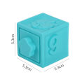 Children's soft rubber embossed large soft building blocks baby baby early education cognitive puzzle stacking can nibble toys. 