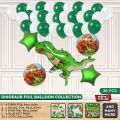 Dinosaurs Foil Balloon Theme Collection, Helium & Air Balloons, Jurassic Themes Animal World Park, Party Supplies, HBD Birthday Parties Decoration Baloon, Dino Cartoon Foils Ballon Photo Backdrop & Wall Decorative Round Star Baloons Bornday Celebration. 
