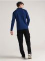 Zipper COLOR Men Track Suit premium quality for men and boys Blue Shirt with Black Four Pockets Trouser. 