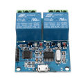 LCUS-2 type two Computers way 2 way USB relay module USB intelligent control switch. 