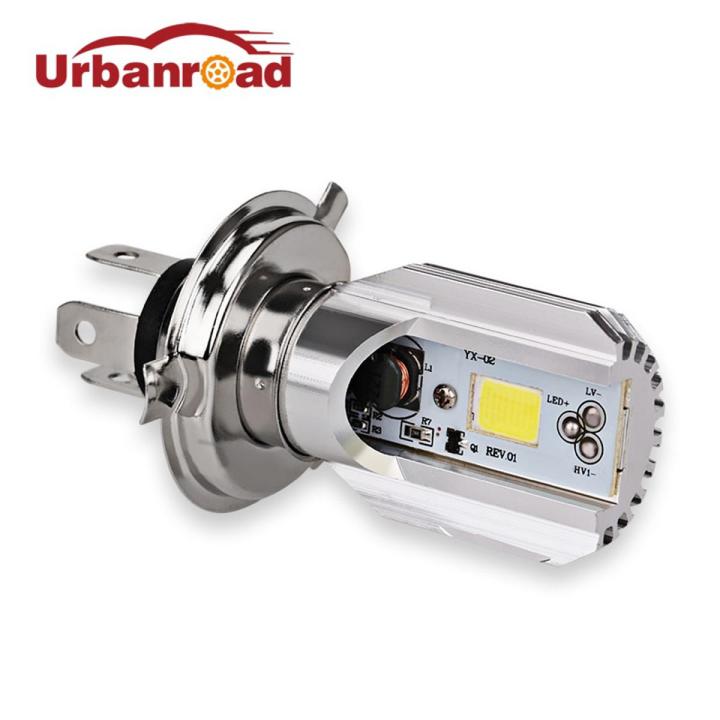 1 【Footprint】 6000K 12V Hs1 H4 Led Motorcycle Scooter Light Bulb Motorbike H4 Led Headlight Motorcycle Hs1 Moped Light Bulbs Moto Accessories