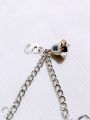 Glass Crackle Beaded Charm Bracelet – Customizable in Any Color of Beads, Charms or Alphabet Charms. 