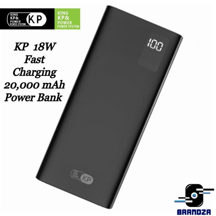 KP PD-25 20000 mah 18 watt  powerbank PD QC 3.0 fast charging digital display power bank