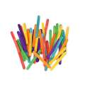Pack of 50 Small Ice Cream Stick (wooden) for Art Work-Multicolored. 