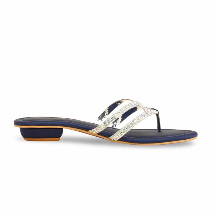 Stylo Blue Fancy Chappal For Women FN0779 Chappals For Women  / Women Chappals - Shoes For Girls