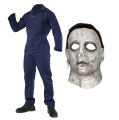 Michael Myers Halloween Costume set Mask made by rubber easy to wear best for Halloween Parties.... 