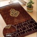 Val-vet Foam Print Embossed Jai namaz / Janamaz/ Prayer Rug /Prayer Mat. 