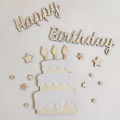 Green Home Wall Ornament Cartoon Lovely Felt Happy Birthday Cake Wall Hanging. 