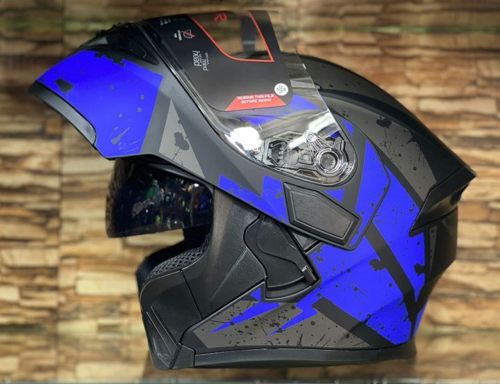HELMET VECTOR VT-254 FLIPUP - DOUBLE VISOR - DOT APPROVED