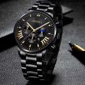 【Can last for 10 years】 Fashion Business Dashboard Calendar Fake Three-Eye Quartz Watch Roman Men's Watch   Luxury Watch. 