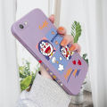 AMORVOR for iPhone 6 6S Back Cover Cute Happy Cartoon Cat Side design Soft Case Multicolor Liquid Silicone Phone Cases. 