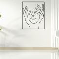 Alite-Aesthetic Wall Art - Wooden Canvas Frames with Creative Art - 14 Inches Size - Home Office Room Decor - Beautiful Hanging Decoration for Living Spaces - Premium Quality Decorative Pieces. 