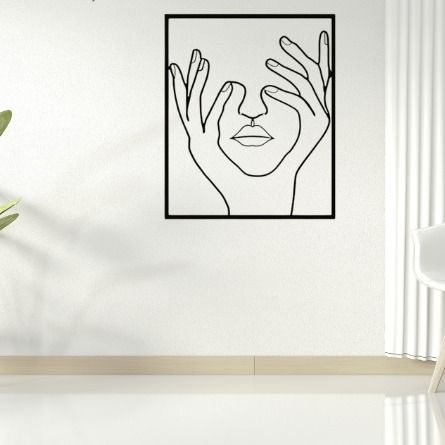 Alite-Aesthetic Wall Art - Wooden Canvas Frames with Creative Art - 14 Inches Size - Home Office Room Decor - Beautiful Hanging Decoration for Living Spaces - Premium Quality Decorative Pieces
