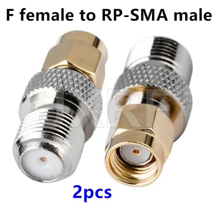 JXRF%20Connector%202pcs%20RF%20coaxial%20coax%20adapter%20F%20Type%20Female%20Jack%20to%20SMA%20Male%20Plug%20Straight%20F%20connector%20to%20SMA%20Connector%20-%20Image%206