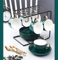 dining table stand - Iron Coffee Rack Organizer with 6 Hooks, Metal Drying Dish Rack, Cup Holder, and Plate Holder for Kitchen Cabinet, Stainless Steel Cup Stand. 