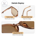 Folding Sunglasses In Round Packaging Handbag Decorative Sun Glasses Outdoor Travel Sunscreen Sunglasses Women UV400 Trendy Sunglasses For Women Polarized Round Chic Retro Sunglasses. 