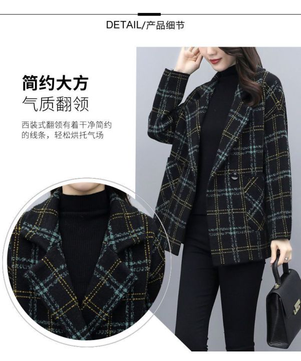 Yfashion%20Women%20Short%20Pea%20Coat%20Retro%20Trendy%20Plaid%20Suit%20Collar%20Coat%20Elegant%20%20Fit%20Single-breasted%20Warm%20Jacket%20color%20-%20Image%207