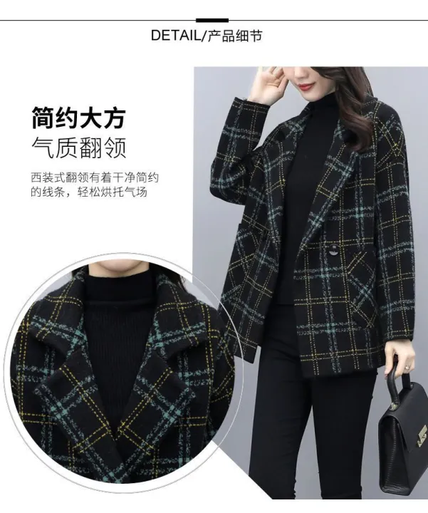 Yfashion%20Women%20Short%20Pea%20Coat%20Retro%20Trendy%20Plaid%20Suit%20Collar%20Coat%20Elegant%20%20Fit%20Single-breasted%20Warm%20Jacket%20color%20-%20Image%205